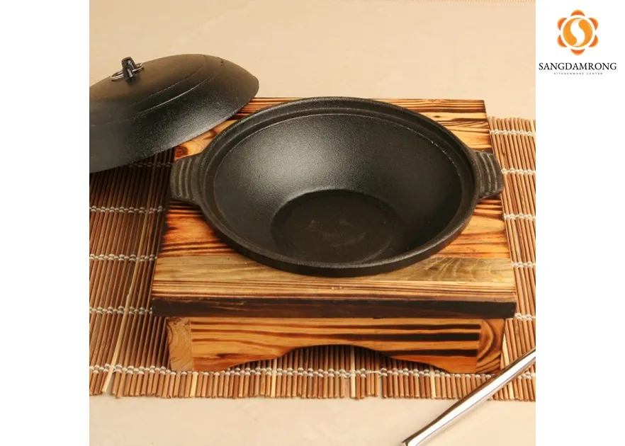 #HP-3 ชามซุป +ฝา 18 ซม. แท่นวางไม้