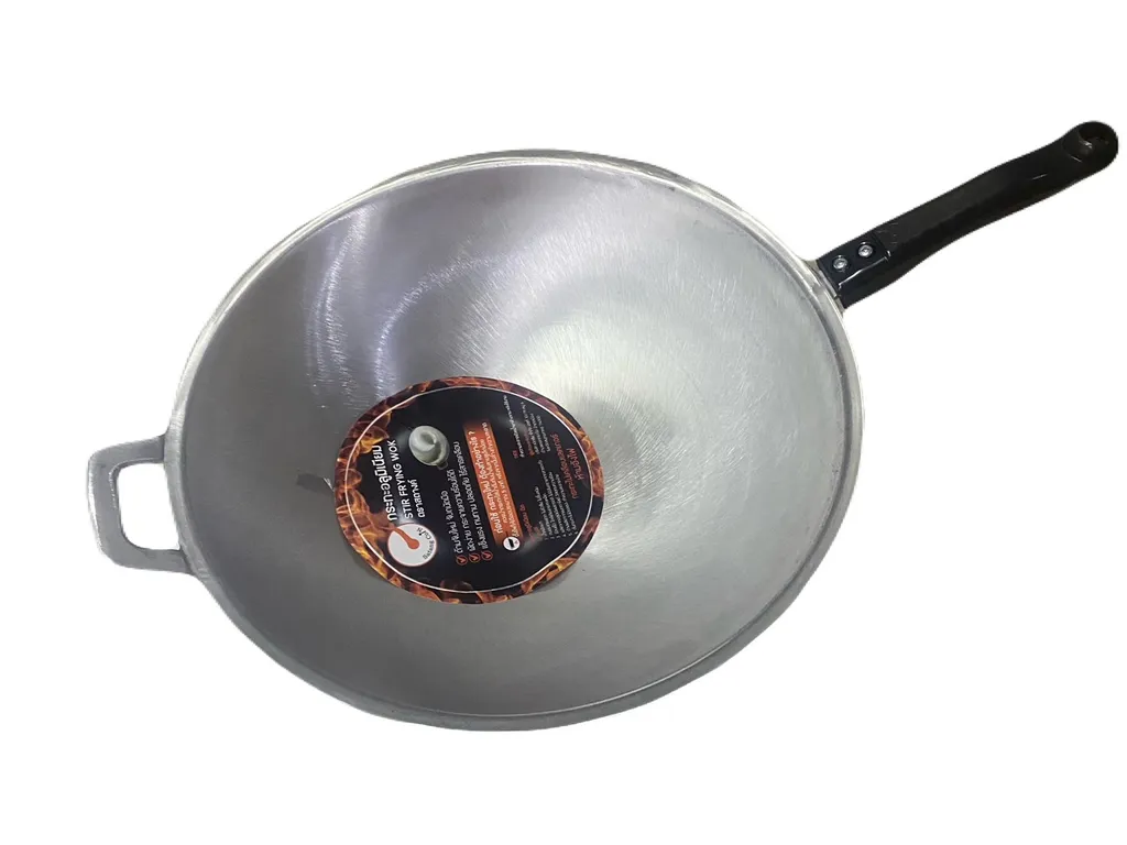 กระทะอลูมิเนียม ด้ามดำ #17 ตราสตางค์(16นิ้ว)(1x30)