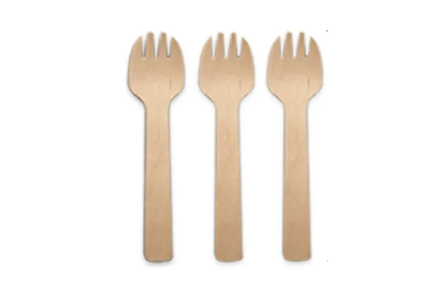 ส้อมไม้ 10.5 ซม. 100ชิ้น D35F105 (1*50)