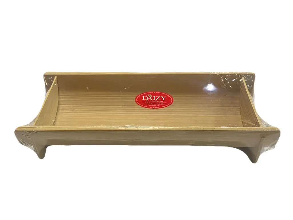 ถาดไม้ไผ่ใส่อาหาร 25 ซม. #44-025