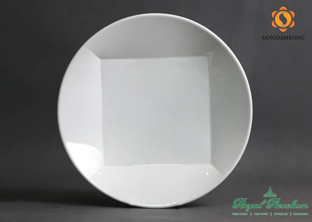 (B) #P6923 w/w จานพาสต้ากลม 22.5cm. (1*12*48)