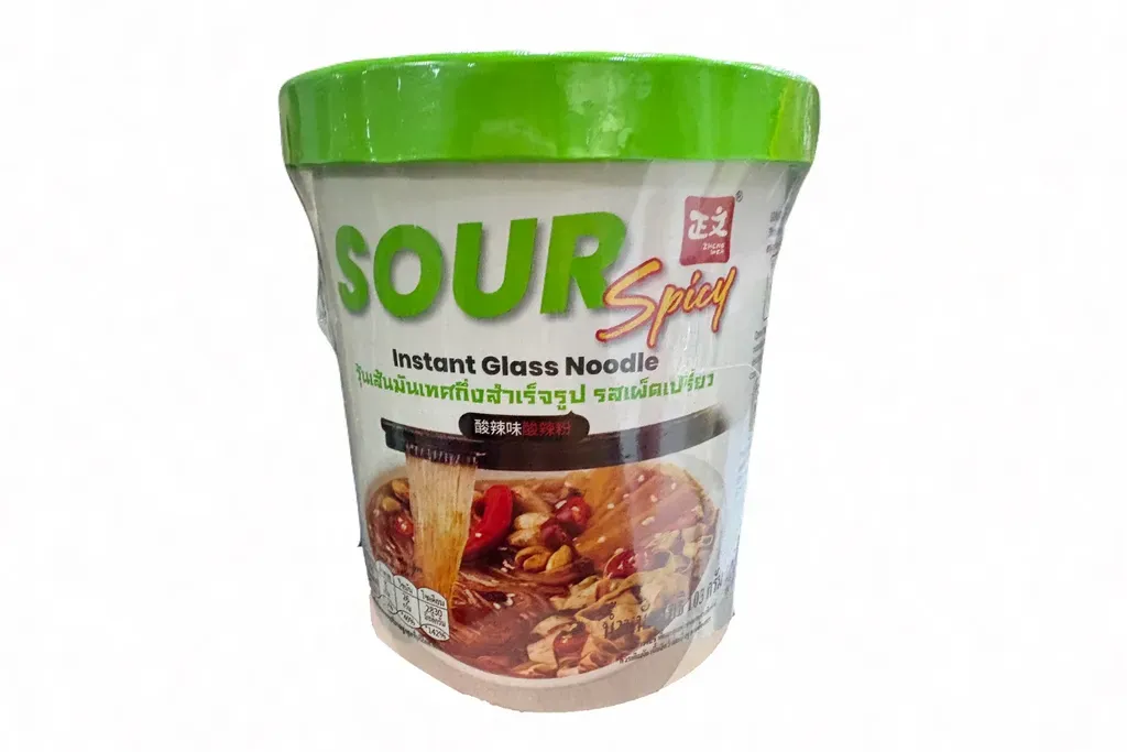 พิเศษ เจิ้งเหวินวุ้นเส้นมันเทศคัพ รสเผ็ด 103 g. 1*12