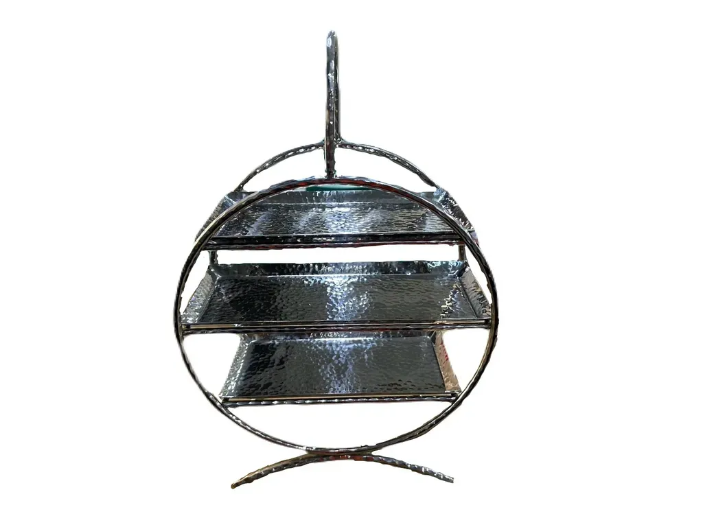 (B) ชั้นโชว์เค้กแฮนเมด วงกลม 3 ชั้น 11"