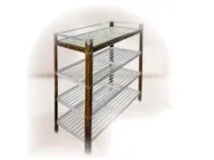 LN-107 ชั้นวาง 4 ชั้น Top กระเบื้อง สีสัก (100*41*109cm.)