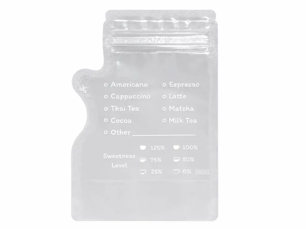 ถุงซิปใส่น้ำ ขนาด 250 ml. ลาย Eng. (1*50)