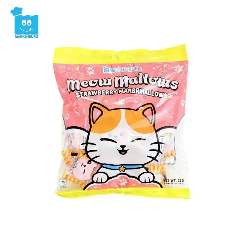เหมียว แมลโลว์ กลิ่นสตรอเบอร์รี่ 72 g. MEWS01 1*24