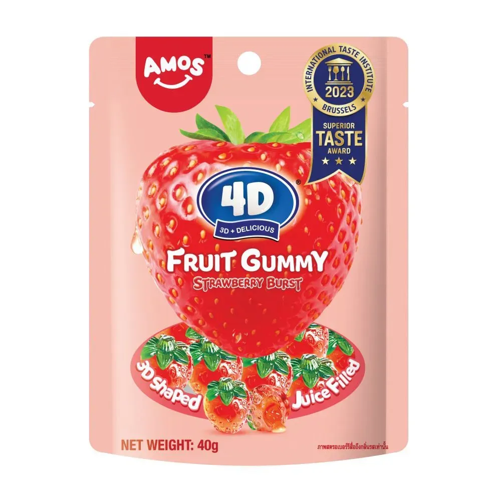 ฟรุตกัมมี่จุซซี่เบิสท์สตรอเบอร์รี่รีโฟร์ดี 1*36*8 40ก.#AM491