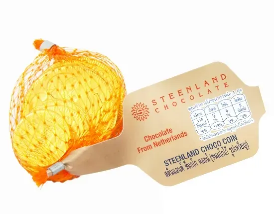 สตีนแลนด์ เหรียญทอง ช็อคโกแลตนม 19ก. #177925