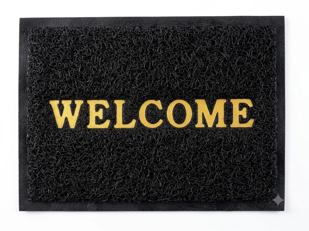 พรมทางเข้า Welcome สีดำ (40*60 ซม.)