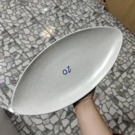 (S) จานเปลรีจัมโบ้ 8*16 นิ้ว คละสี #S6902