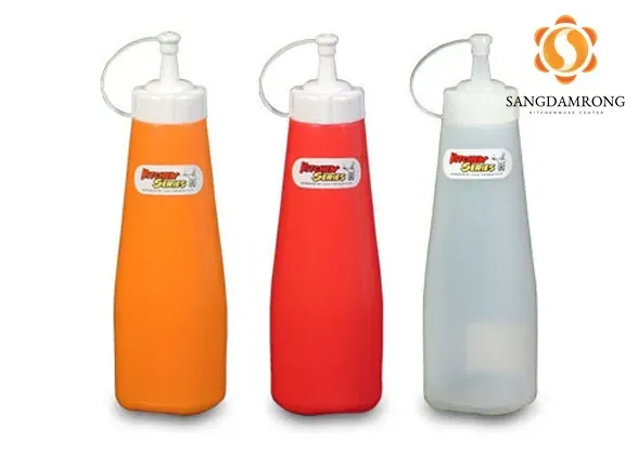 RW9091 สีส้ม ขวดคัทช็อฟใหญ่ 500 ml. (7x23cm.)